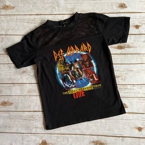 💜FOREVER 21 Def Leppard weekend tour graphic tee